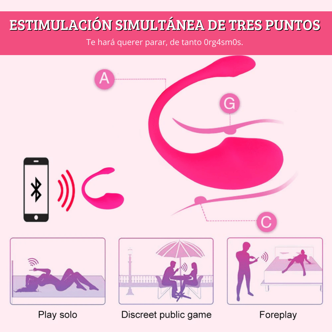 Contrólala por Bluetooth con el Masajeador de Punto G